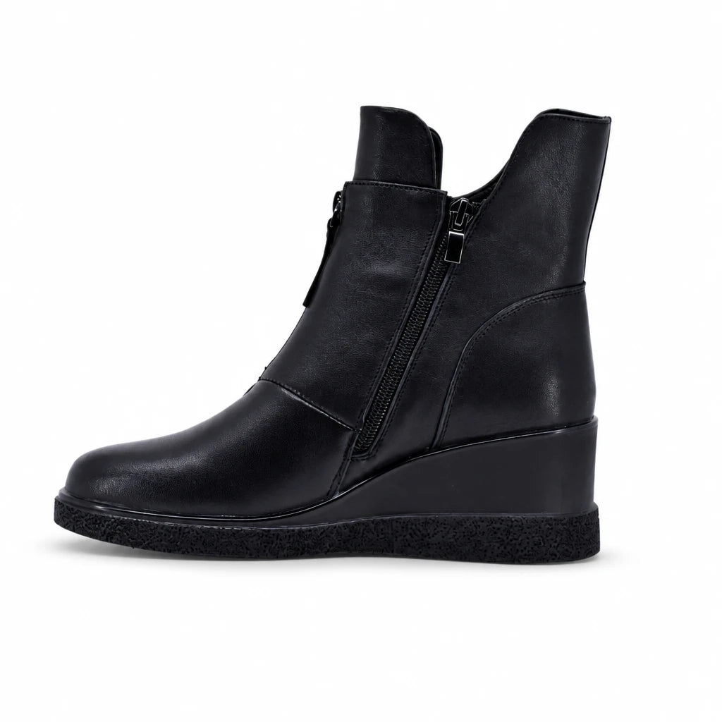 Ghete dama casual Anna Viotti piele naturala D111-GF26AW16-1 negre