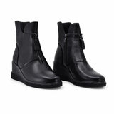 Ghete dama casual Anna Viotti piele naturala D111-GF26AW16-1 negre