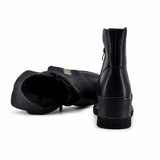Ghete dama casual Anna Viotti piele naturala D111-GF26AW16-1 negre