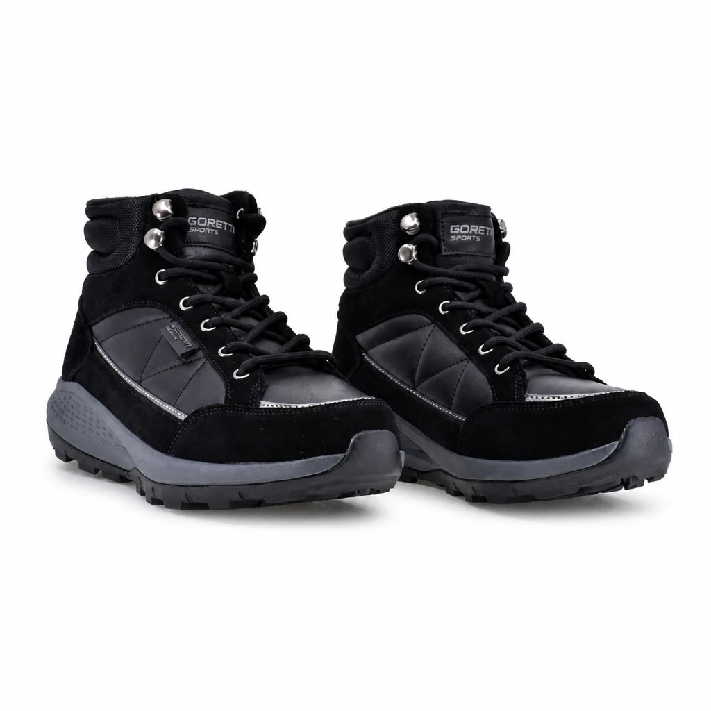 Ghete dama sport Goretti piele intoarsa D110-24W8776 negre