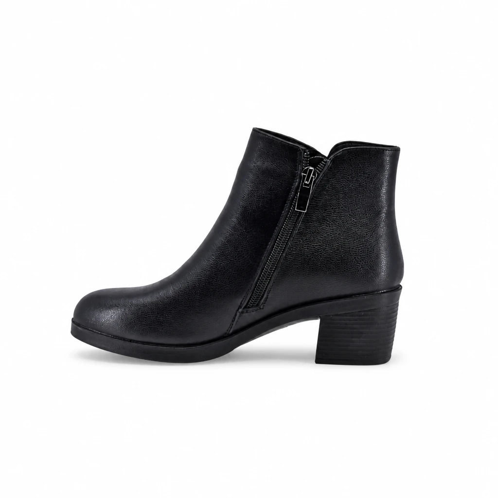 Ghete dama casual Anna Viotti piele naturala D111-1E02580-6 negre