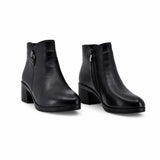 Ghete dama casual Anna Viotti piele naturala D111-1E02580-6 negre