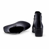 Ghete dama casual Anna Viotti piele naturala D111-1E02580-6 negre
