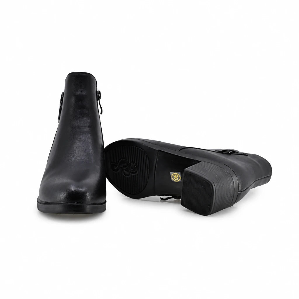 Ghete dama casual Anna Viotti piele naturala D111-1E02580-6 negre