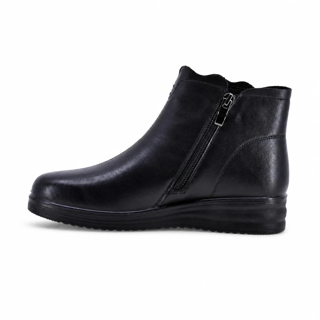 Ghete dama casual Anna Viotti piele naturala D111-3E78978-72 negre