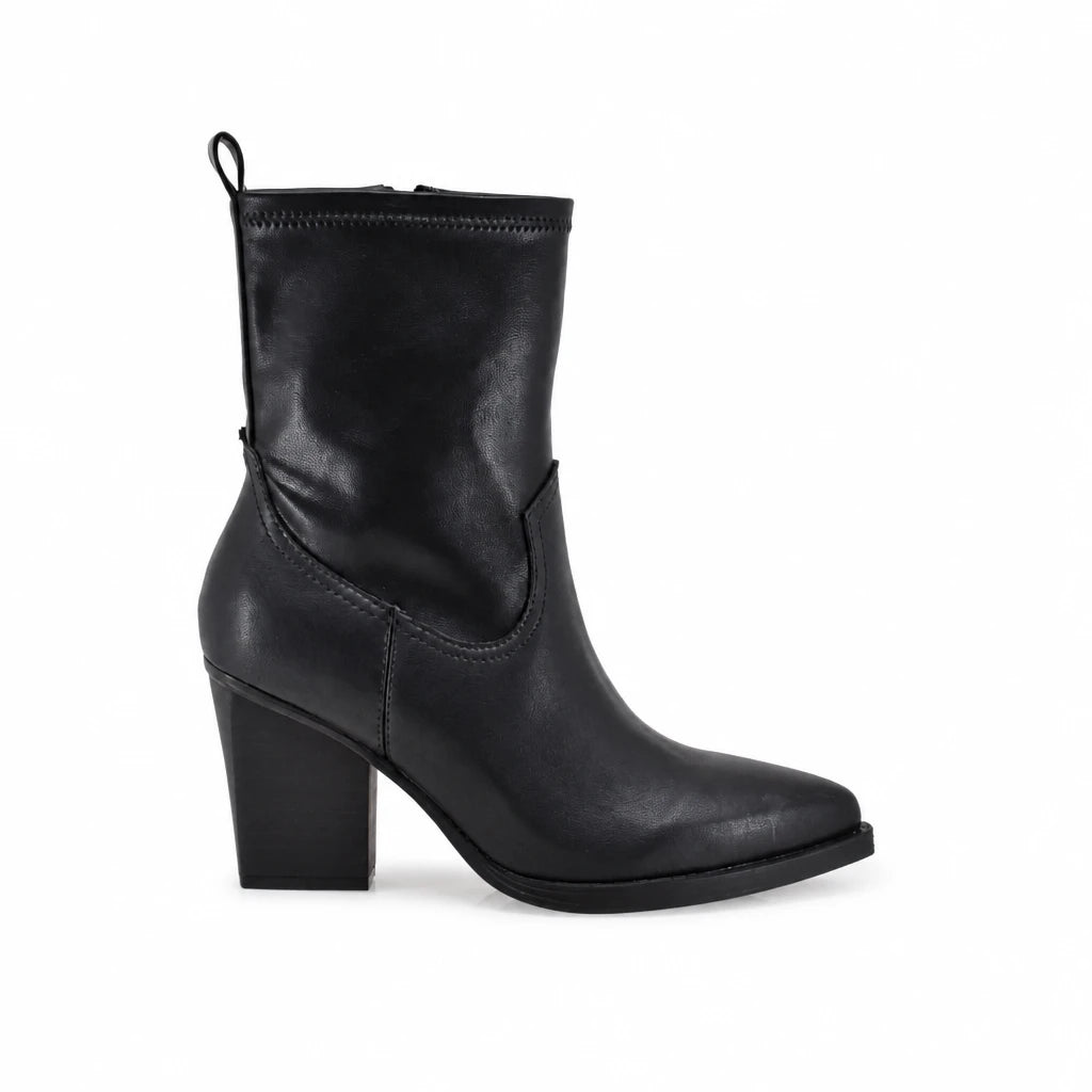 Ghete dama casual Anna Viotti piele naturala D113-29802 negre