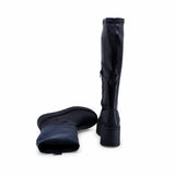 Cizme dama casual Anna Viotti piele naturala D113-160304 negre