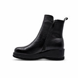 Ghete dama casual Anna Viotti piele naturala D124-BQ072 negre