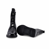 Ghete dama casual Sole piele naturala D124-BQ21731 negre