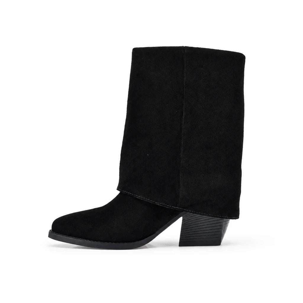 Cizme Dama Casual Anna Viotti Piele Intoarsa D115-2380-29R-02 negre