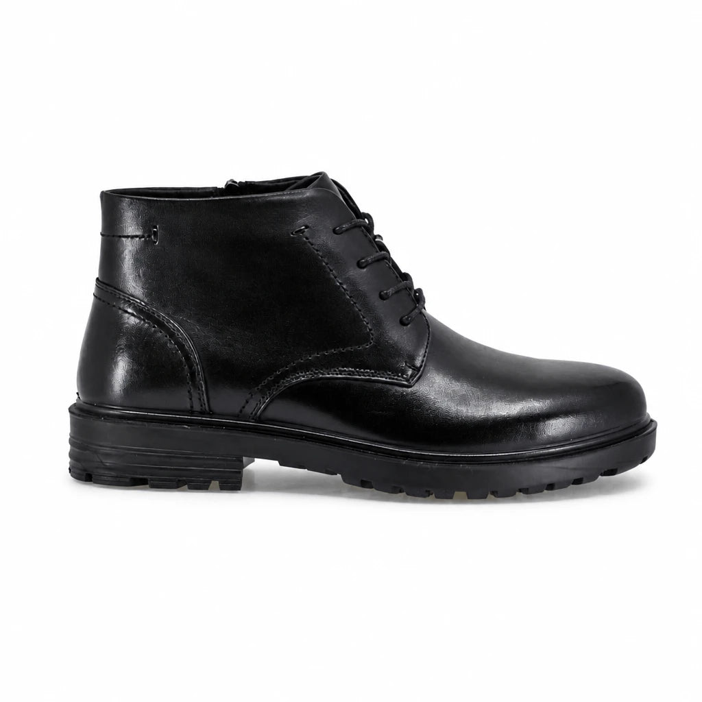 Ghete barbati casual Goretti piele naturala B111-232306 negre