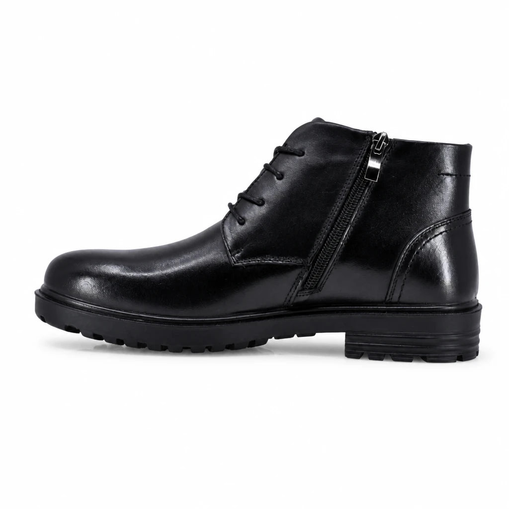 Ghete barbati casual Goretti piele naturala B111-232306 negre
