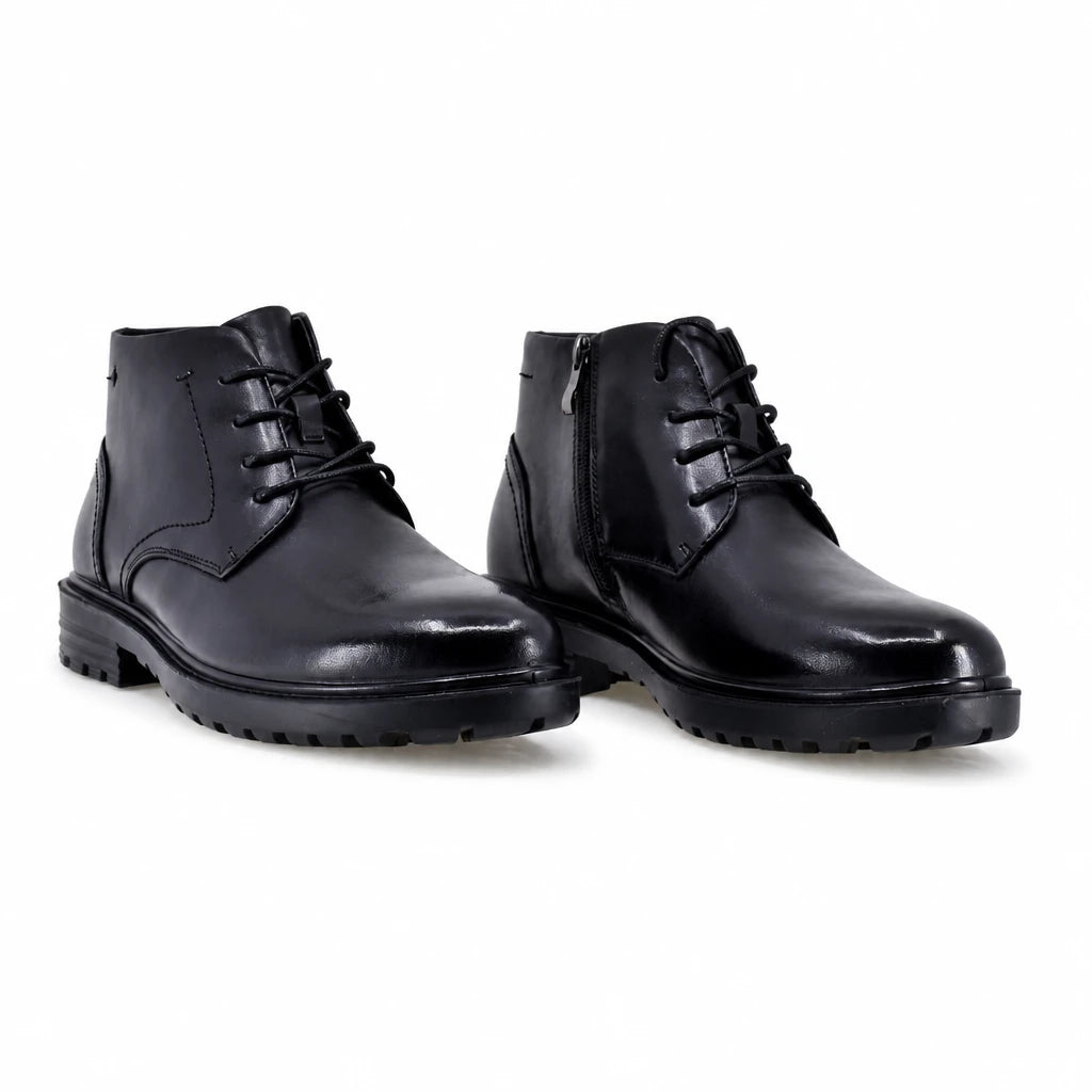 Ghete barbati casual Goretti piele naturala B111-232306 negre