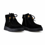 Ghete dama casual Anna Viotti piele intoarsa D111-SD5231 negre