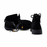 Ghete dama casual Anna Viotti piele intoarsa D111-SD5231 negre