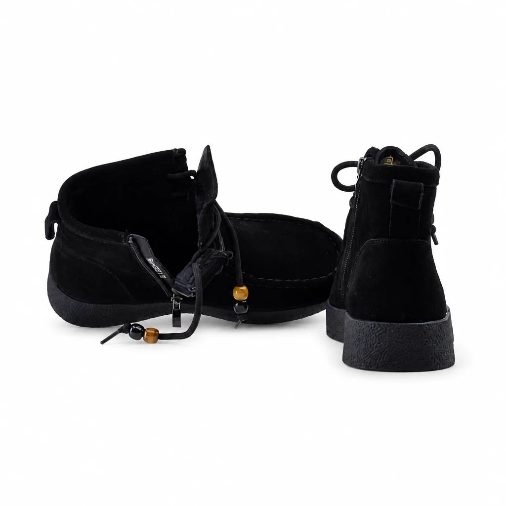 Ghete dama casual Anna Viotti piele intoarsa D111-SD5231 negre