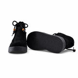 Ghete dama casual Anna Viotti piele intoarsa D111-SD5231 negre
