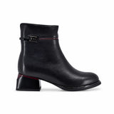 Botine dama elegante Anna Viotti piele naturala D105-4157R-A399-YT64 negre