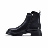 Ghete dama casual Anna Viotti piele naturala D105-5209R-B507-NT-01 negre