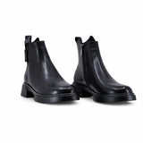 Ghete dama casual Anna Viotti piele naturala D105-5209R-B507-NT-01 negre