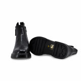 Ghete dama casual Anna Viotti piele naturala D105-5209R-B507-NT-01 negre