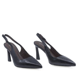 Pantofi damă eleganți Anna Viotti negri vedere din față