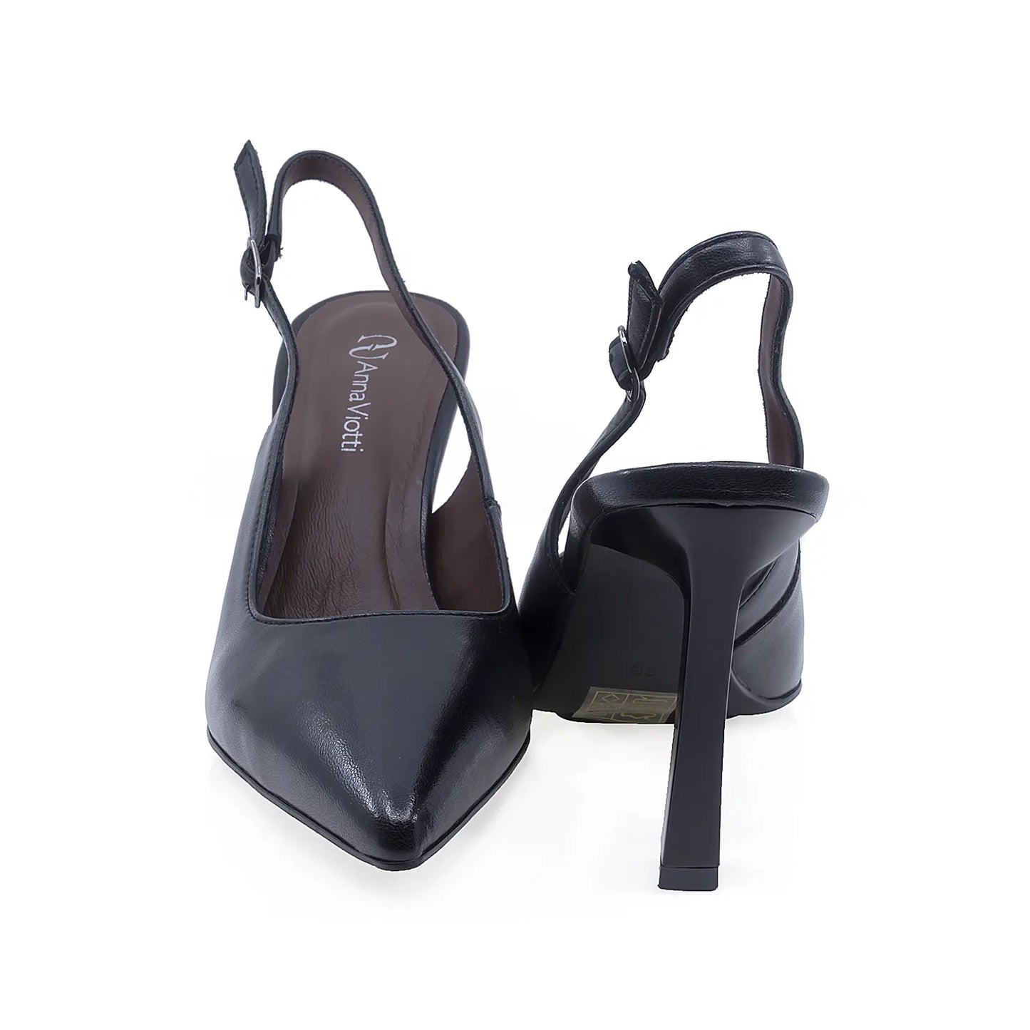 Pantofi damă eleganți Anna Viotti vedere spate toc 9 cm