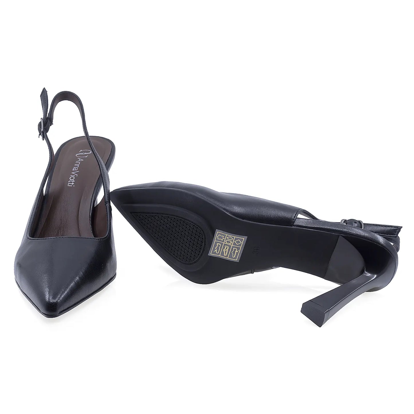 Pantofi damă eleganți Anna Viotti talpă subțire și stabilă