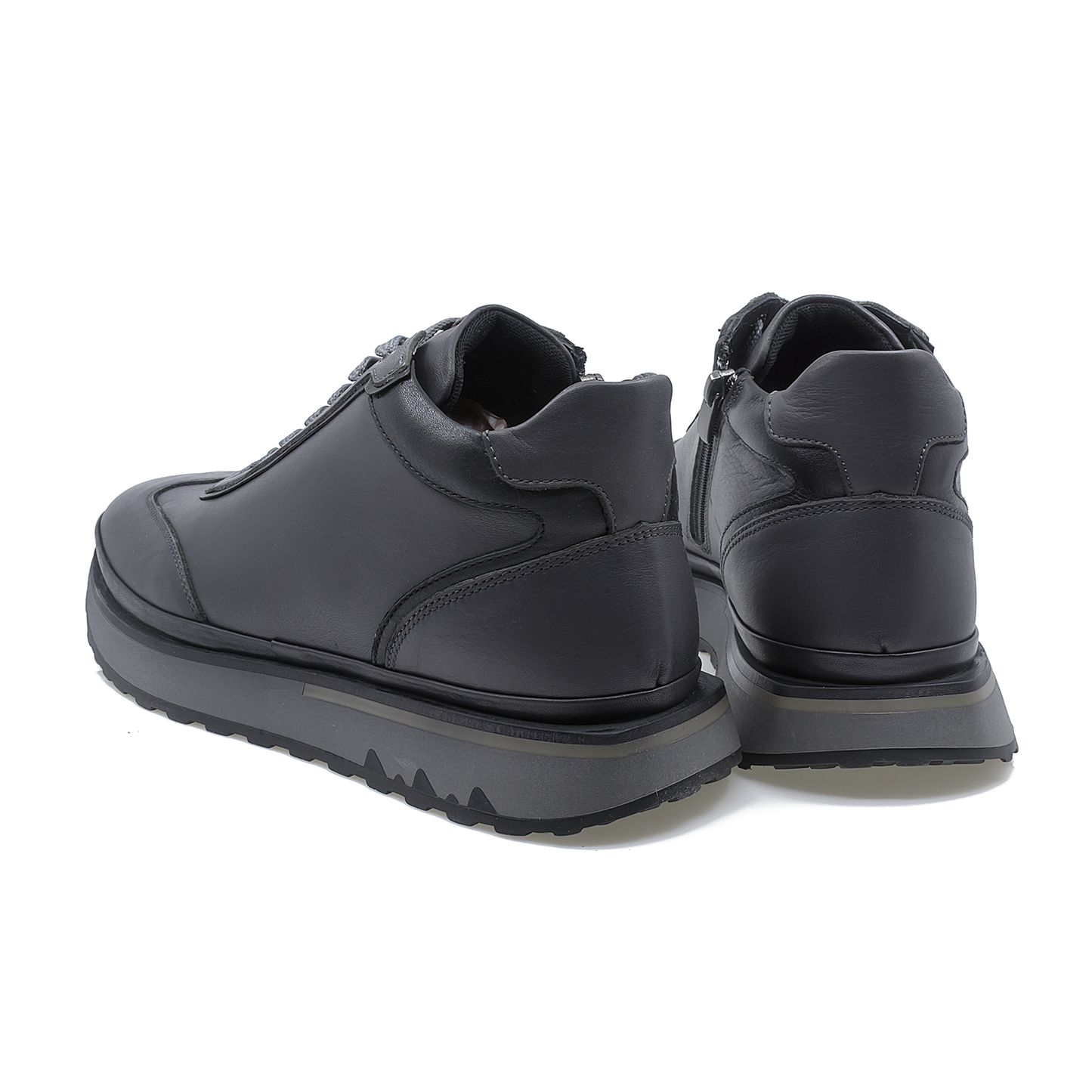 Ghete barbati Goretti din piele naturala B17-3066 GRI