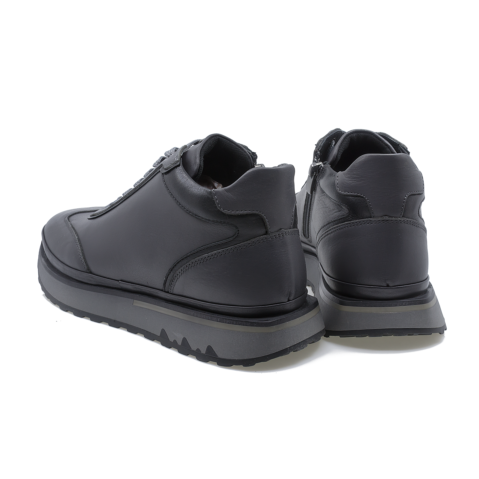 Ghete barbati Goretti din piele naturala B17-3066 GRI
