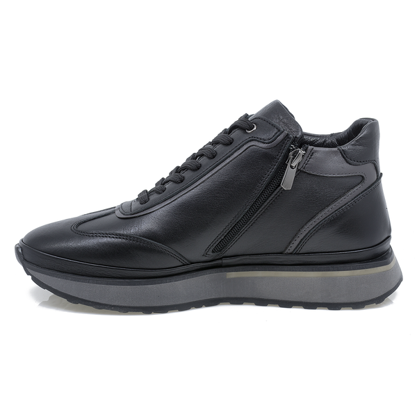 Ghete barbati Goretti din piele naturala B17-3066 NEGRU