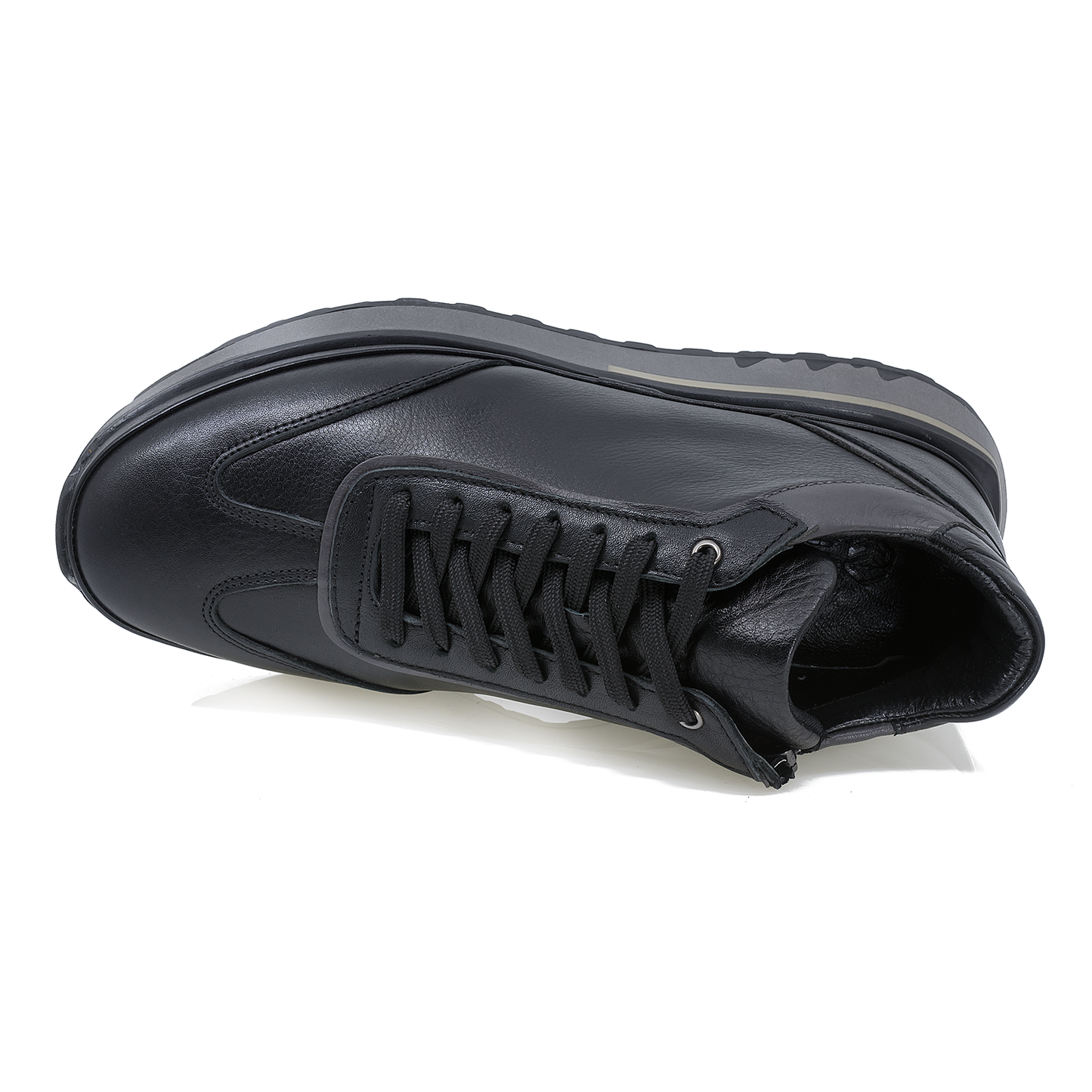 Ghete barbati Goretti din piele naturala B17-3066 NEGRU