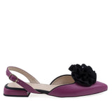 Balerini dama eleganti Anna Viotti D2840 fucsia, vedere laterala dreapta