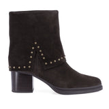 Botine dama casual Anna Viotti piele intoarsa D115-80935-05R maro
