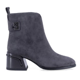 Botine dama elegante Anna Viotti piele intoarsa D123-J5.5-A2722-830-H815 gri