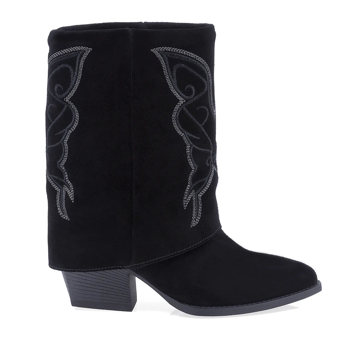 Cizme Dama Casual Anna Viotti Piele Intoarsa D115-2380-29R-01 negre