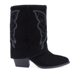 Cizme Dama Casual Anna Viotti Piele Intoarsa D115-2380-29R-01 negre