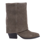 Cizme Dama Casual Anna Viotti Piele Intoarsa D115-2380-29R-02 kaki