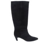 Cizme dama elegante Anna Viotti piele intoarsa D115-X20257-10R negre