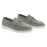 Pantofi dama casual Anna Viotti piele intoarsa D102-LORO-D7 verde-1