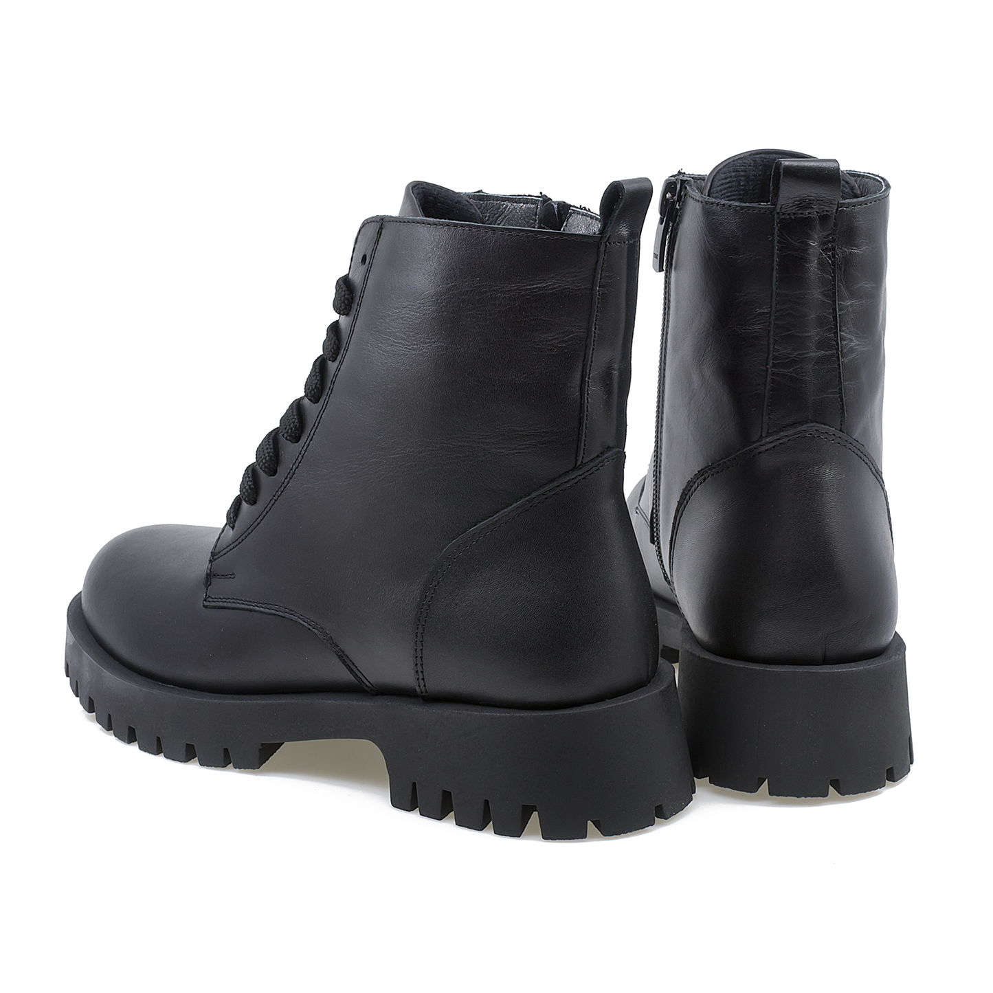 Ghete dama Anna Viotti din piele naturala D22-D-118 negru