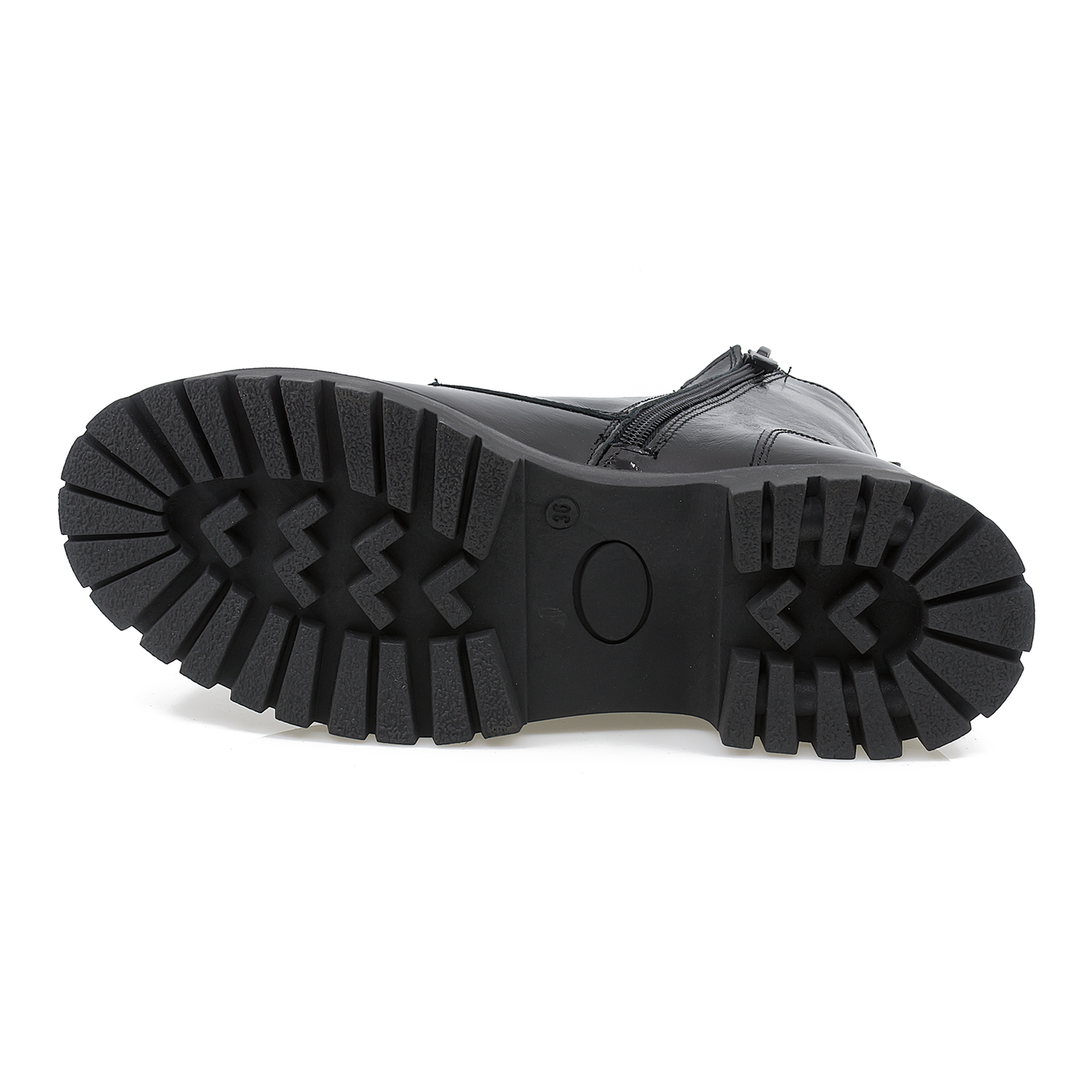 Ghete dama Anna Viotti din piele naturala D22-D-118 lac negru