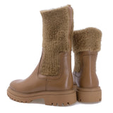 Ghete dama Anna Viotti din piele naturala D 15-1074 coniac