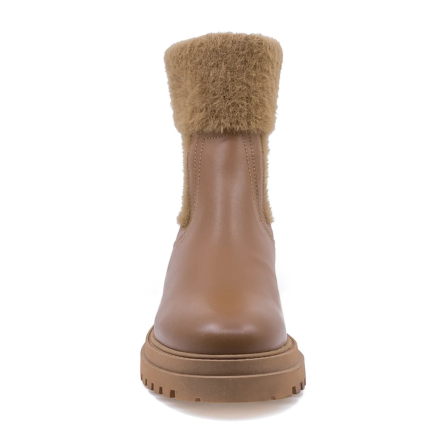 Ghete dama Anna Viotti din piele naturala D 15-1074 coniac