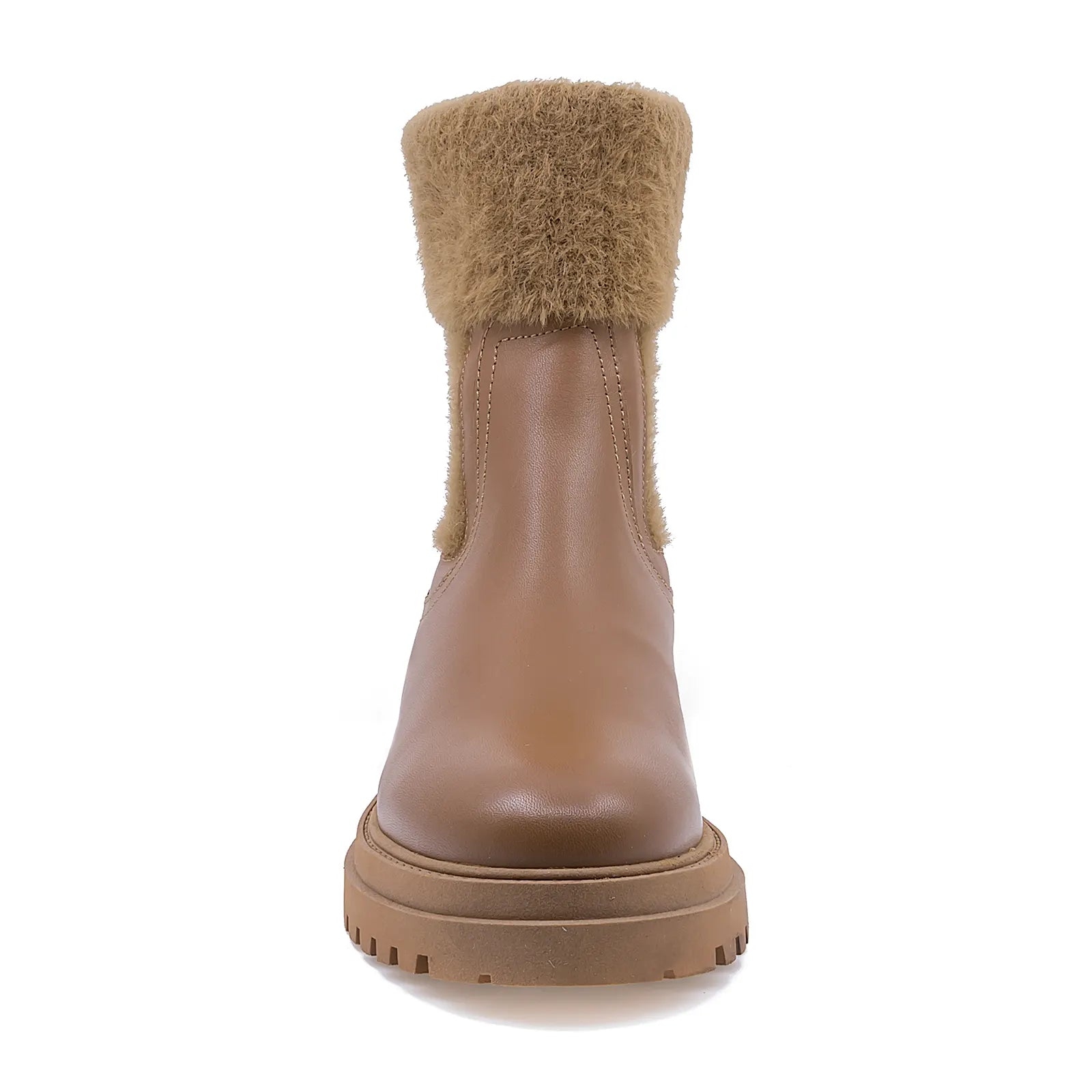 Ghete dama Anna Viotti din piele naturala D 15-1074 coniac