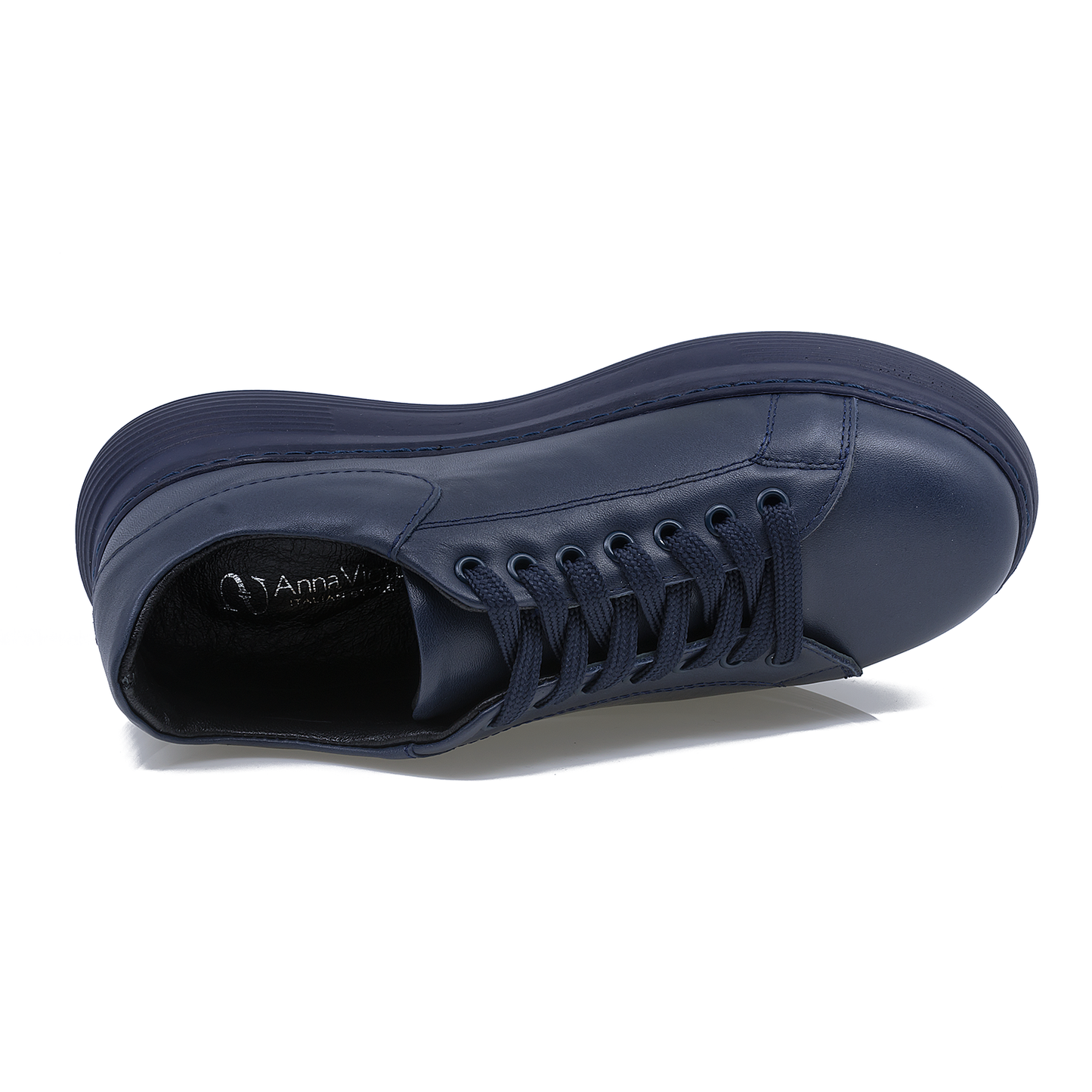 Pantofi dama Anna Viotti din piele naturala D16-450 blue