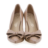 Pantofi dama eleganti Anna Viotti din piele naturala D1890 bej-3