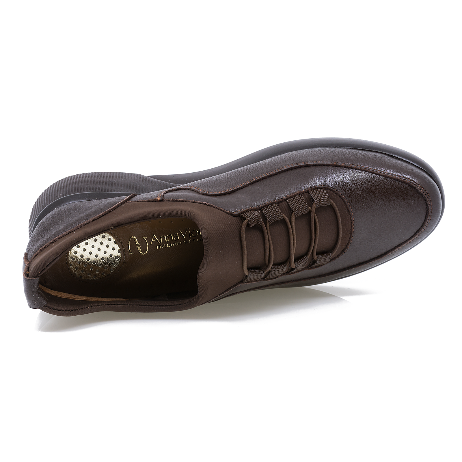 Pantofi dama Anna Viotti din piele naturala, D 22-5856 maro