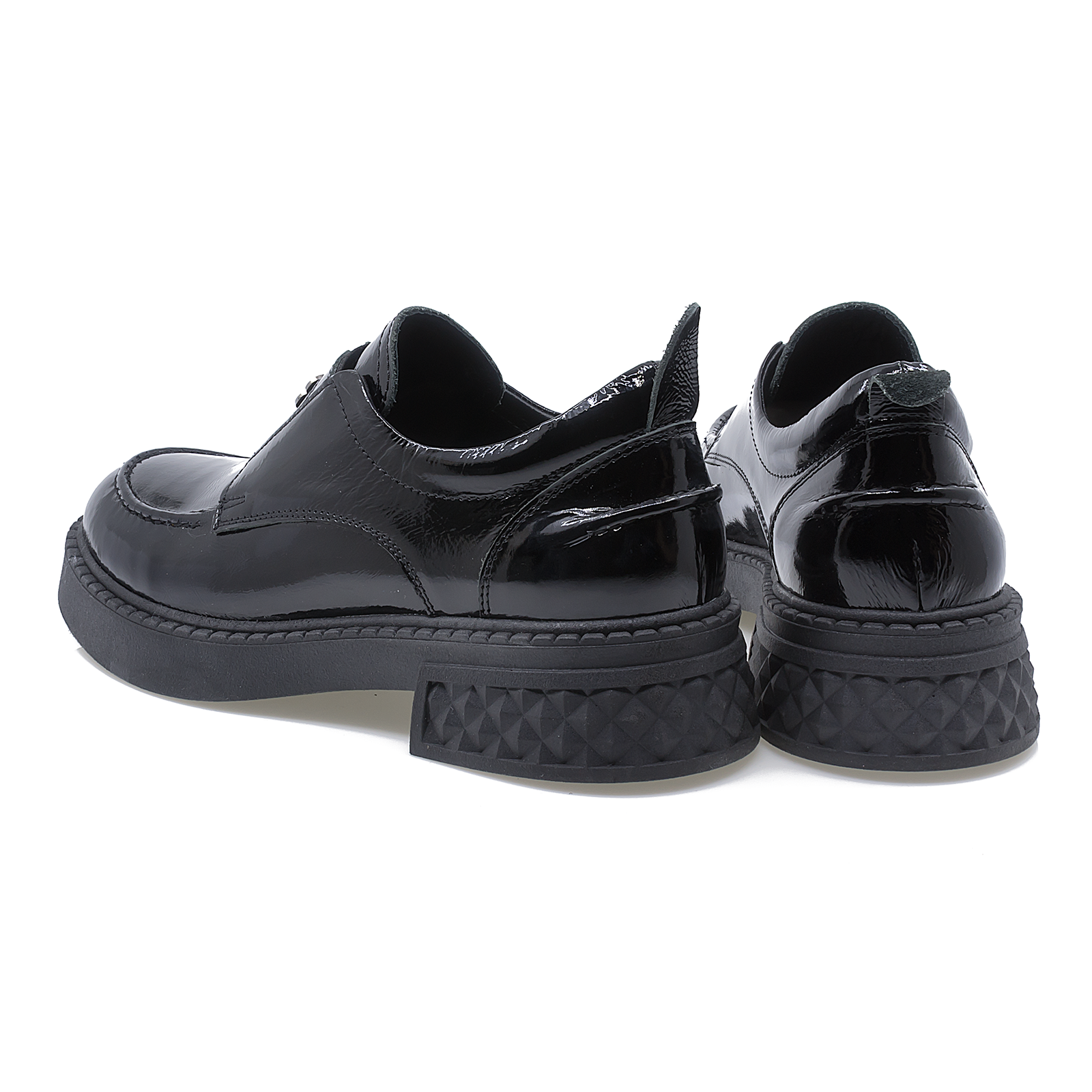 Pantofi dama fashion Anna Viotti din piele naturala, D 30-126 lac negru