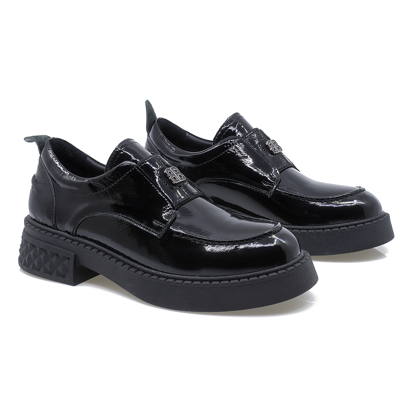 Pantofi dama fashion Anna Viotti din piele naturala, D 30-126 lac negru